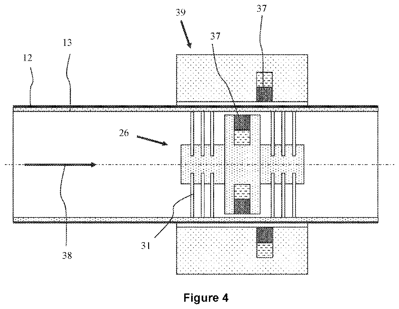 Patent USRE050879 Figure 3 – Method for extruding and labelling a cylindrical product