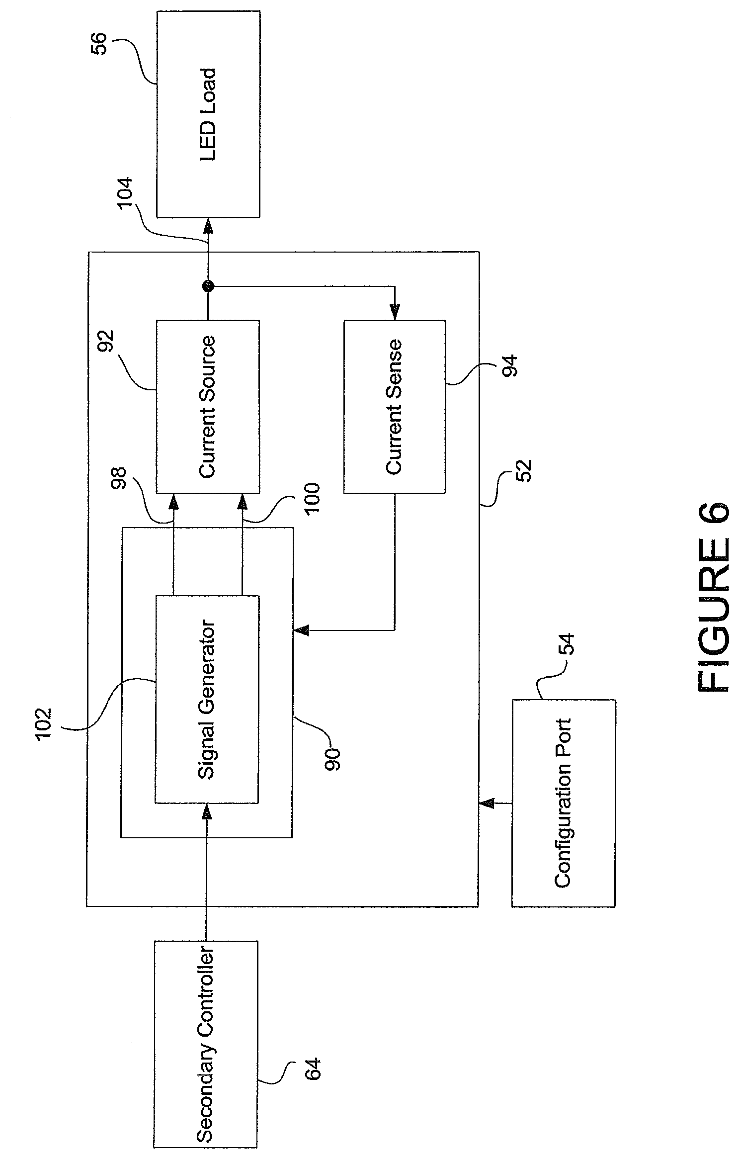 Patent USRE050882 Figure 7 – Configurable LED driver/dimmer for solid state lighting applications