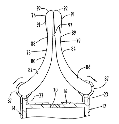 Patent US6499187 — Composite handle for carrying case — Figure 1