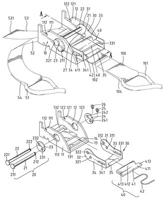 Patent US6499197 — Buckle device with improved safety — Figure 1