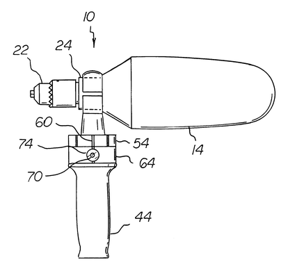 Patent US6499219 — Electric hand drill system — Figure 1
